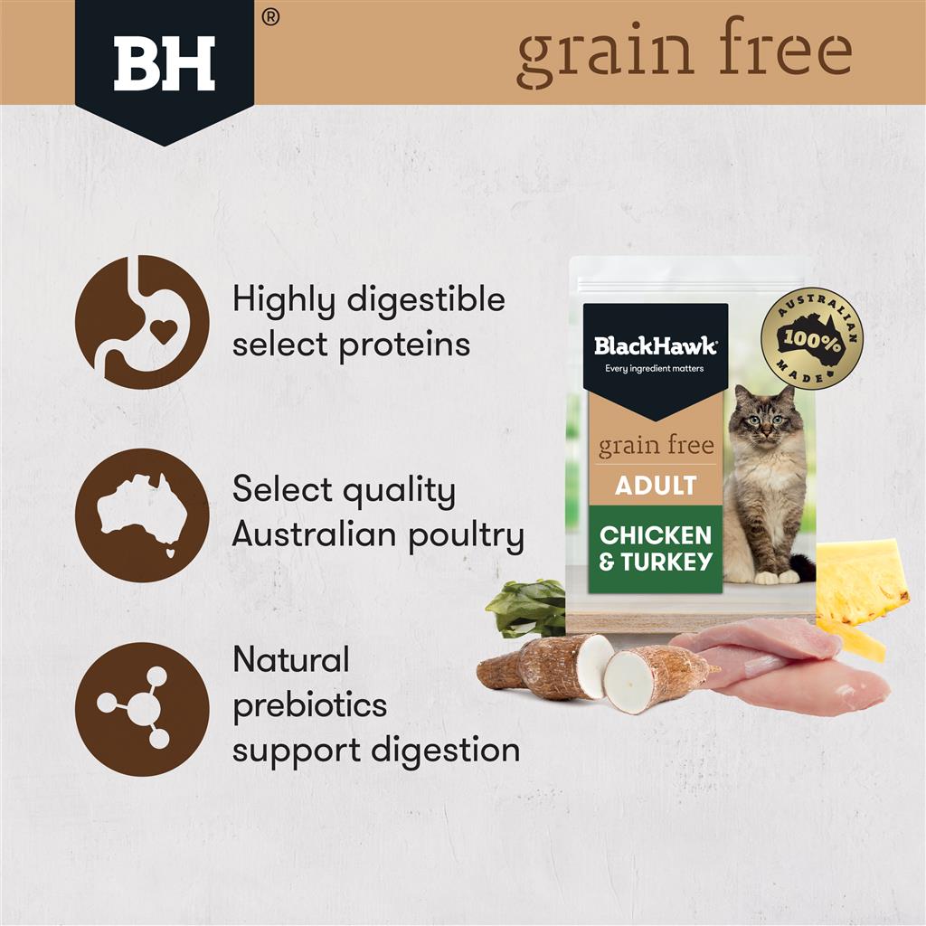 BlackHawk: Cat Grain Free Chicken & Turkey