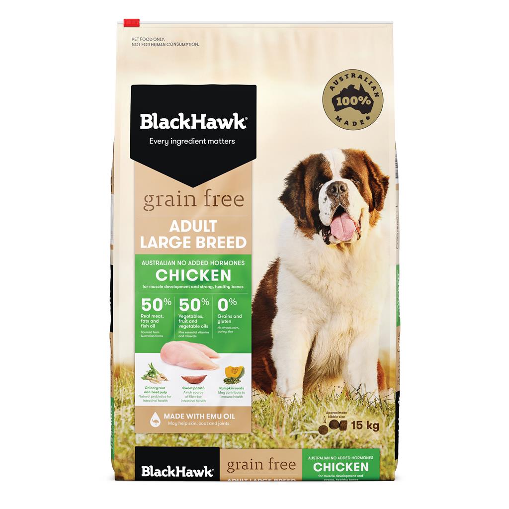 BlackHawk: Dog Large Breed Grain Free Chicken