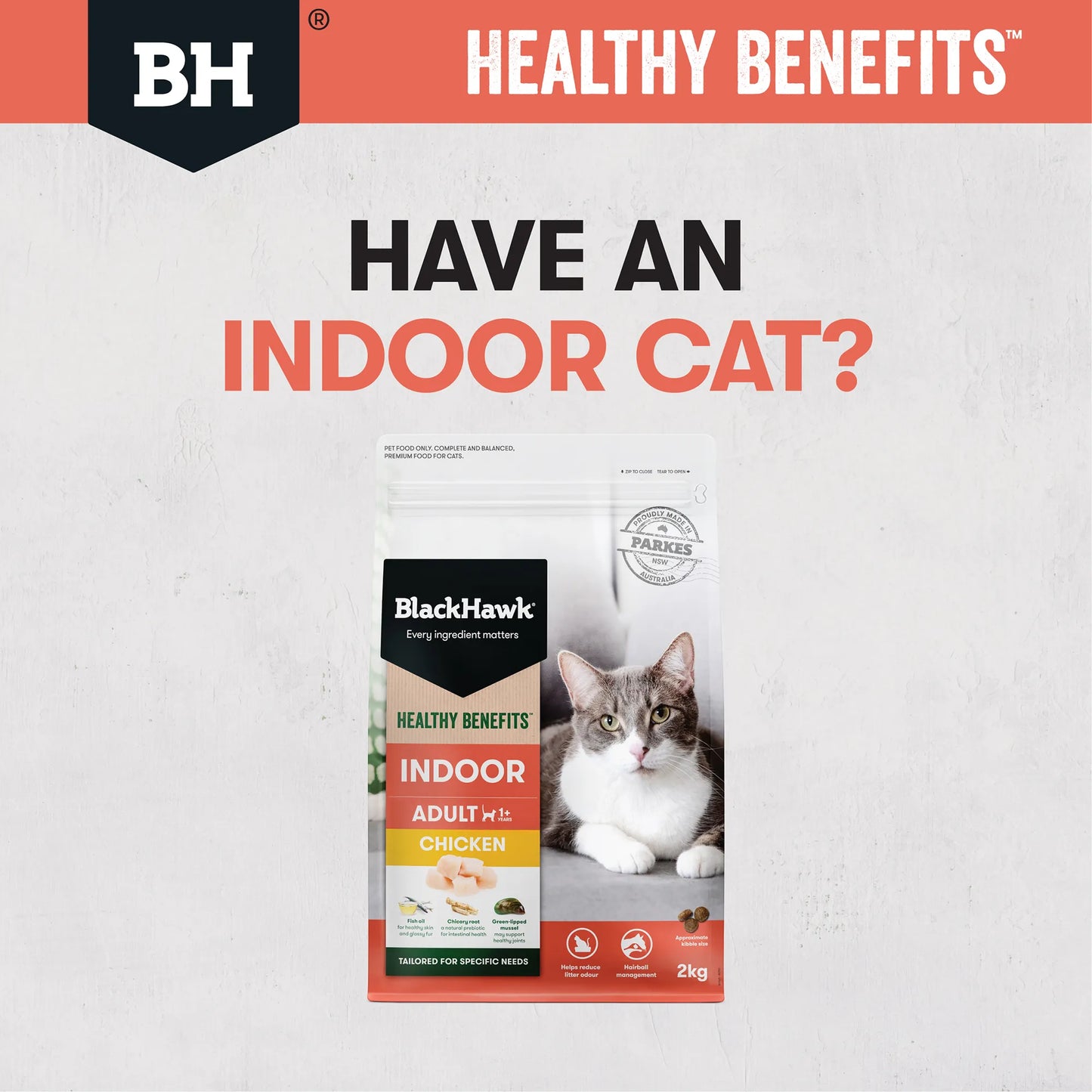 BlackHawk (NEW): Cat Healthy Benefits Indoor Cat Chicken
