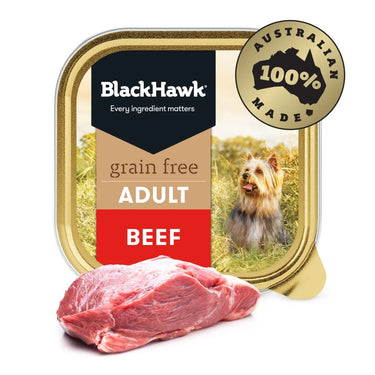 BlackHawk: Dog Grain Free Beef Tray 100g