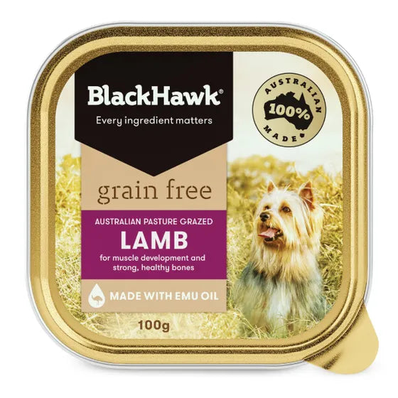BlackHawk: Dog Grain Free Lamb Can 100g