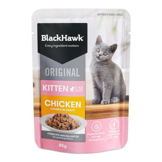 BlackHawk (NEW): Kitten Original Chicken, Gravy Pouch