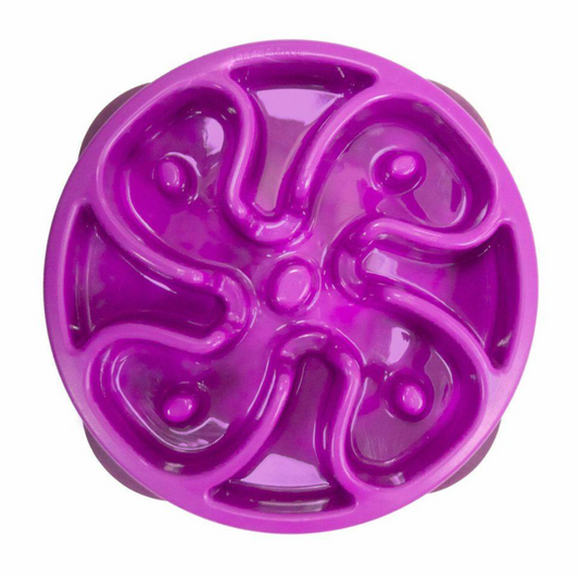 OUTWARD HOUND: Slow Feed Bowl Purple Small