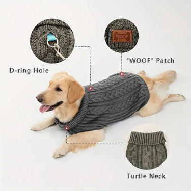WOOF Knit Sweater - Grey