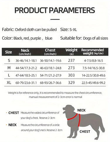 DUOMM: Dog Harness Black