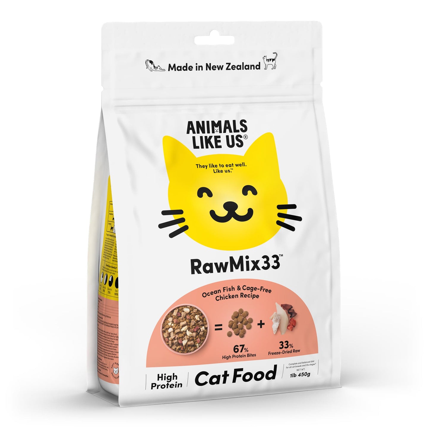 Animals Like Us: CAT RawMix33 Chicken & Ocean Fish 450g