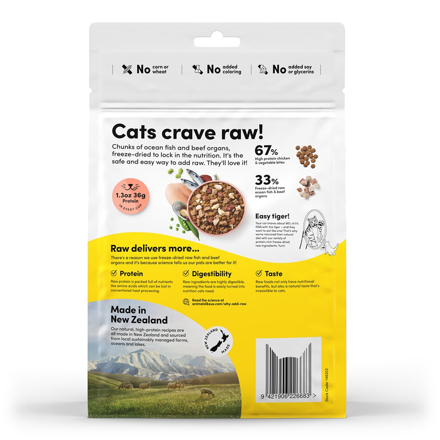 Animals Like Us: CAT RawMix33 Chicken & Ocean Fish 450g