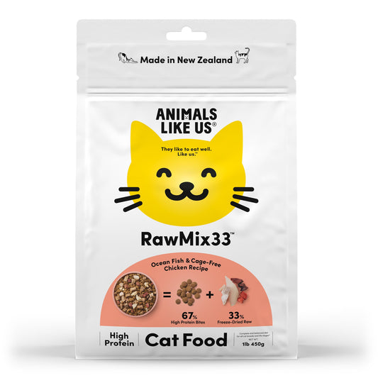 Animals Like Us: CAT RawMix33 Chicken & Ocean Fish 450g