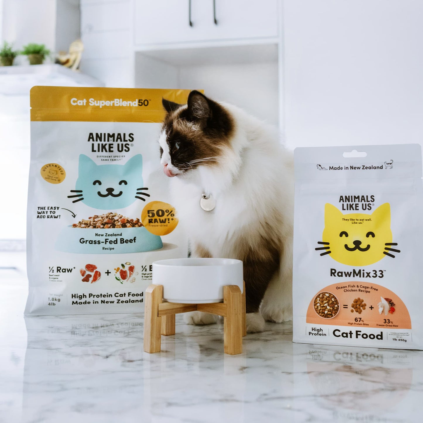 Animals Like Us: CAT RawMix33 Chicken & Ocean Fish 450g