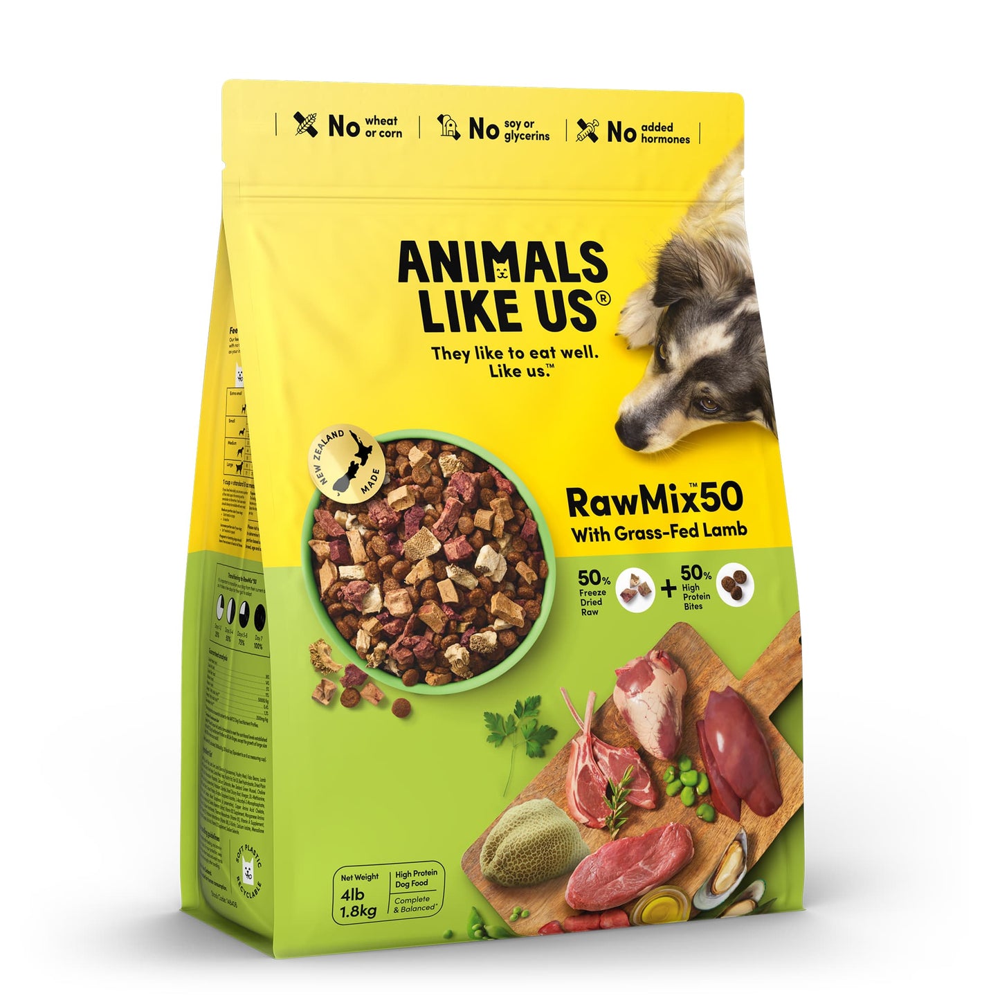 Animals Like Us: DOG RawMix50 with Lamb 340g