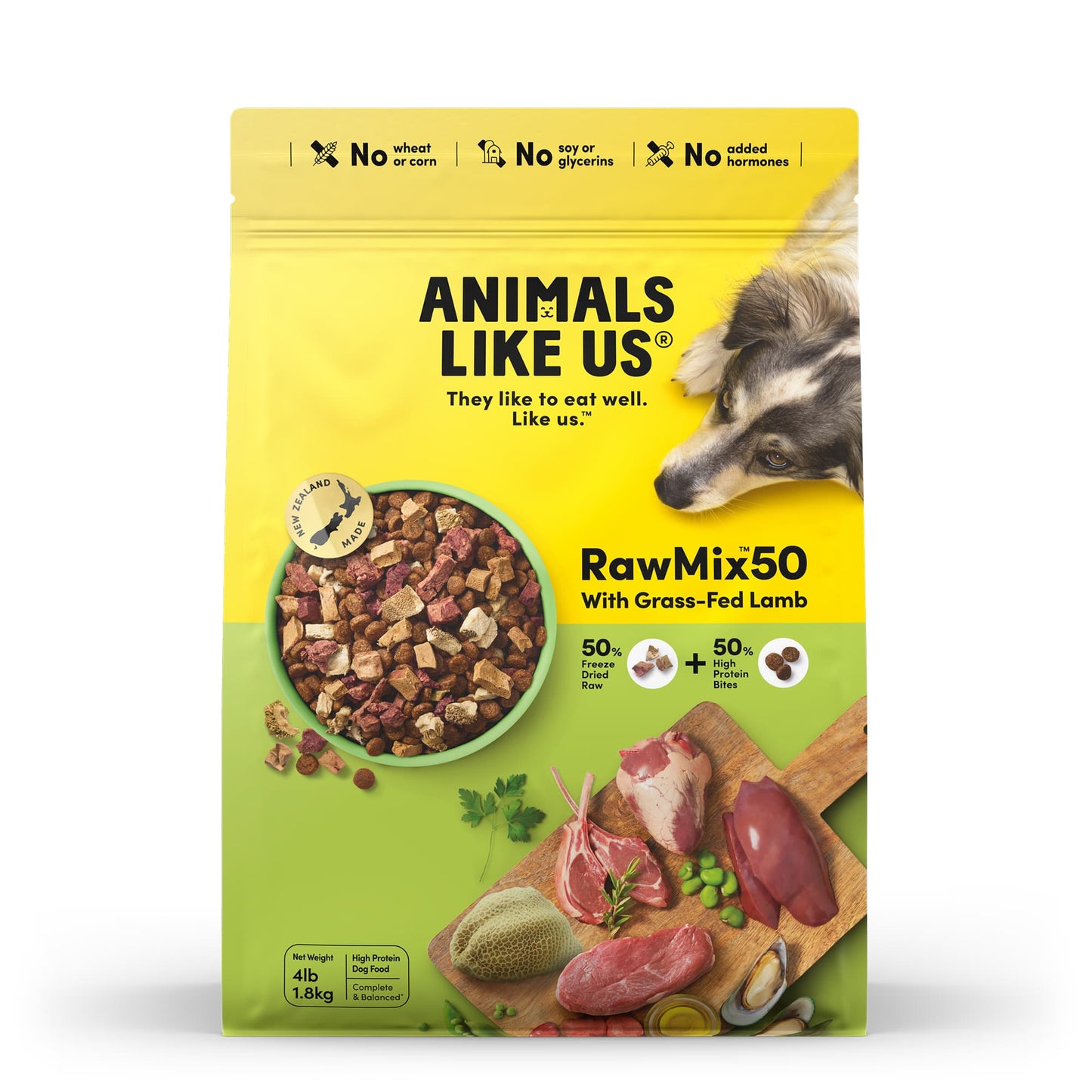 Animals Like Us: DOG RawMix50 with Lamb 3.6kg