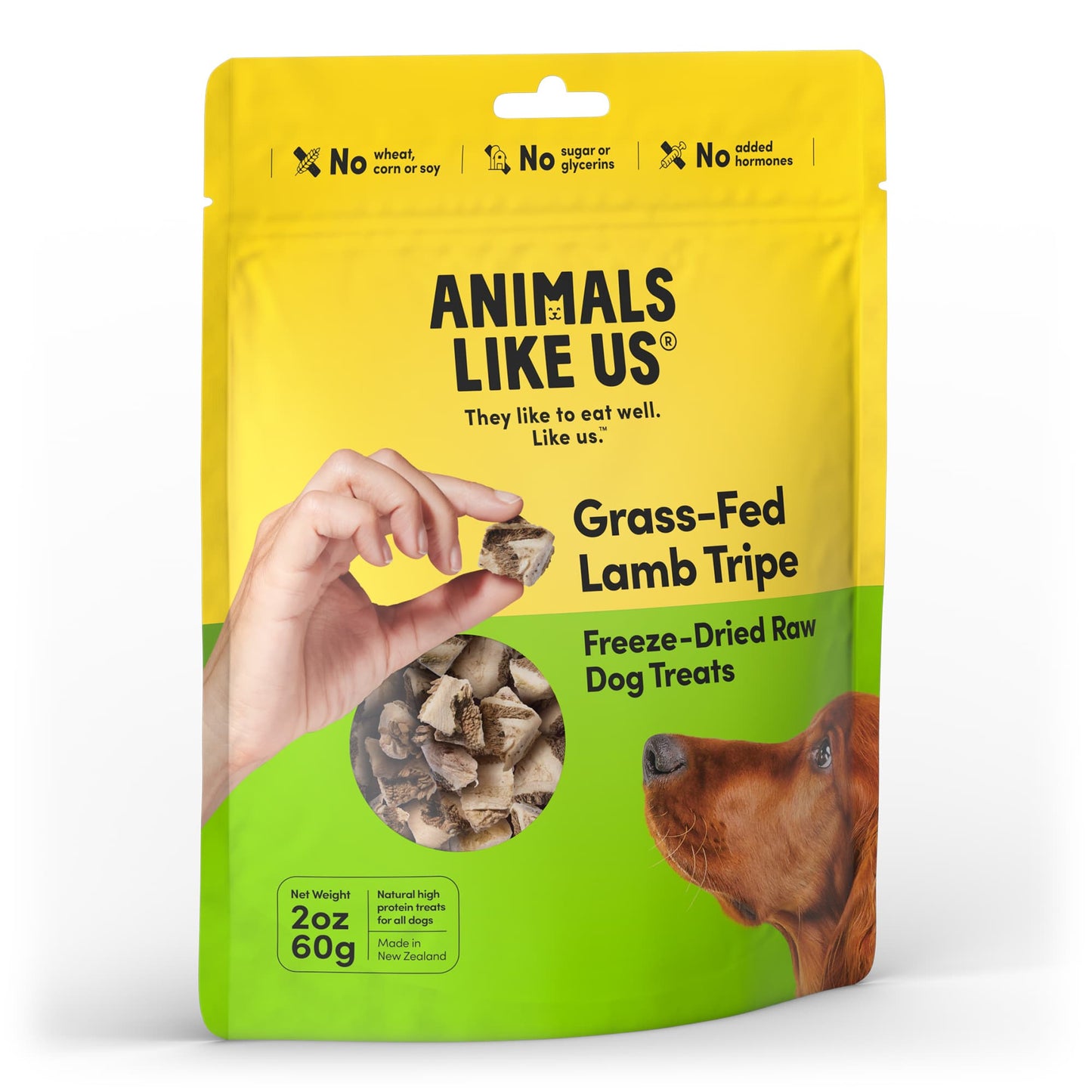 Animals Like Us: DOG Lamb Tripe Freeze-Dried Raw Treats 60g