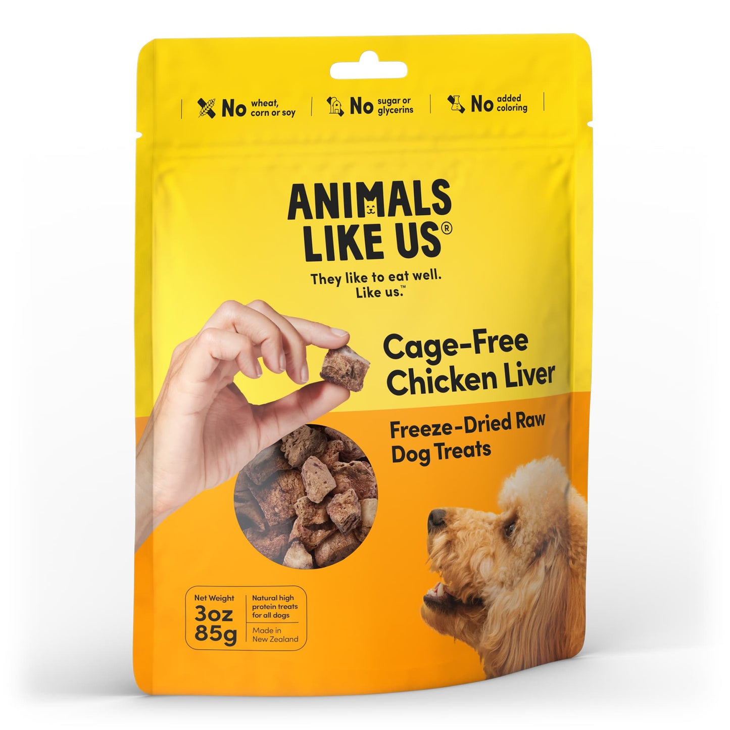 Animals Like Us: DOG Chicken Liver Freeze-Dried Raw Dog Treats 85g