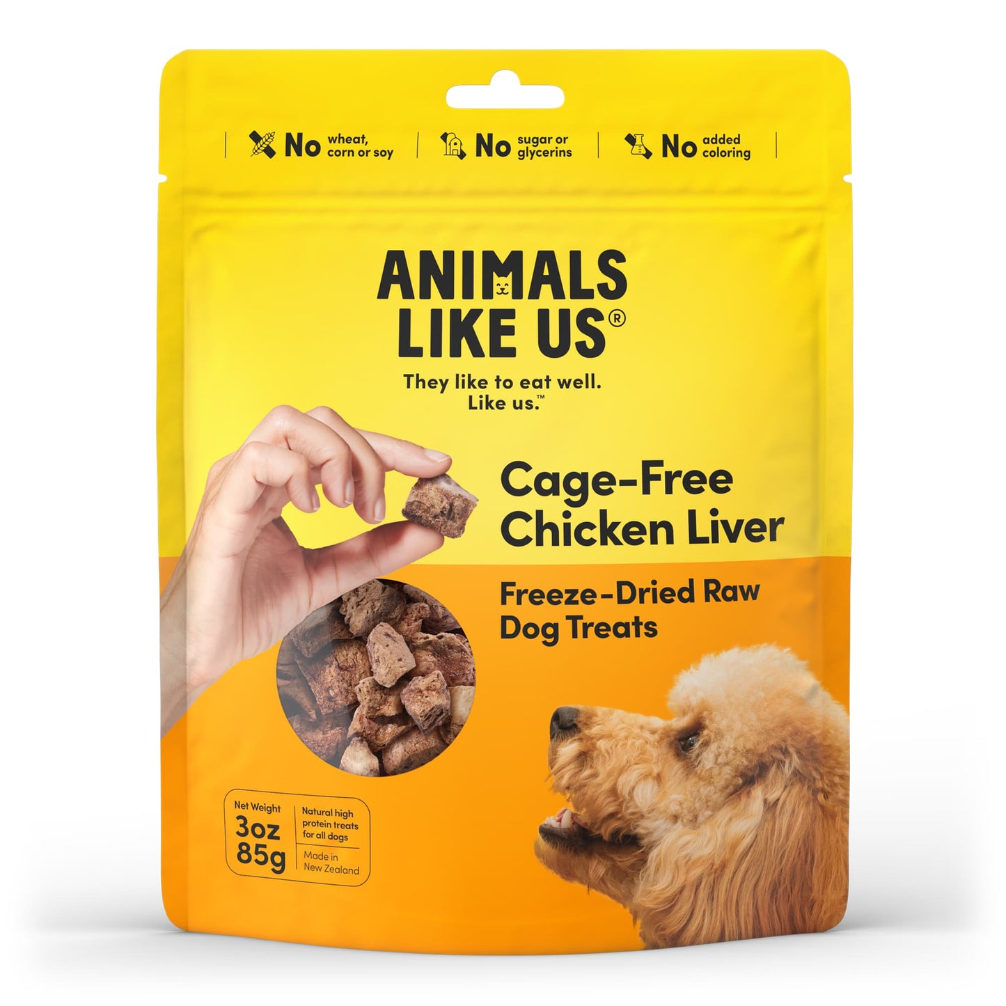 Animals Like Us: DOG Chicken Liver Freeze-Dried Raw Dog Treats 85g