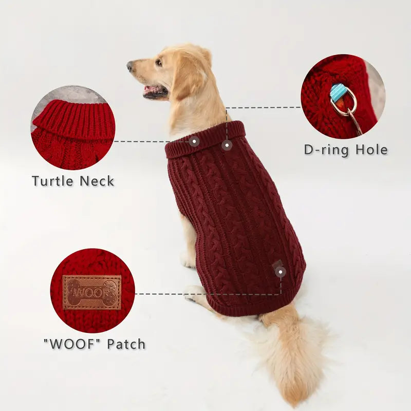 WOOF Knit Sweater - Claret