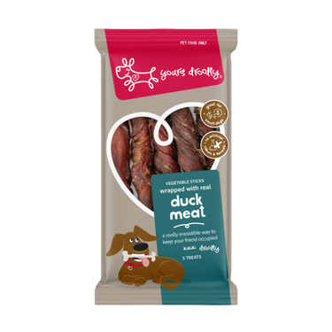 Yours Droolly: Duck Wrap Sticks Medium 4pk