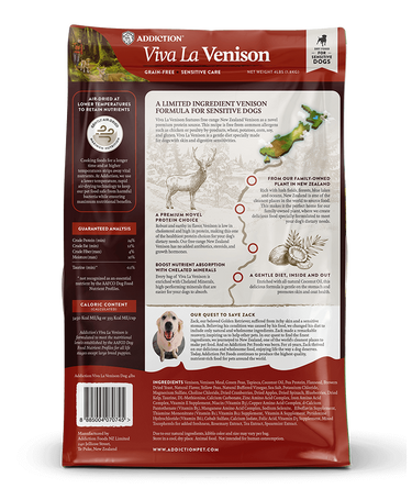 Addiction: Grain Free Viva La Venison (Dog)
