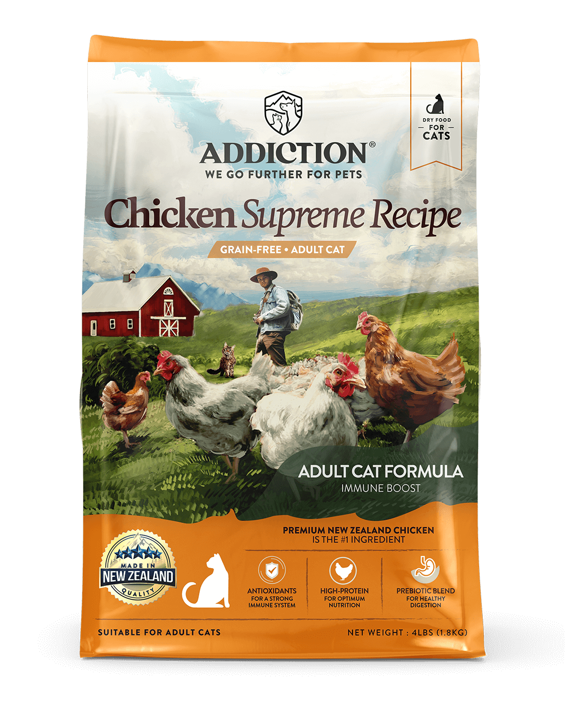 Addiction: Grain Free Chicken Supreme Recipe Adult (Cat)