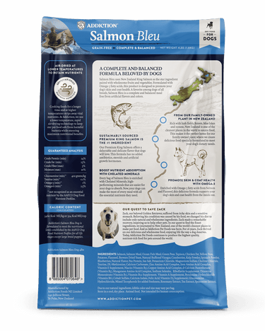 Addiction: Grain Free Salmon Bleu (Dog)